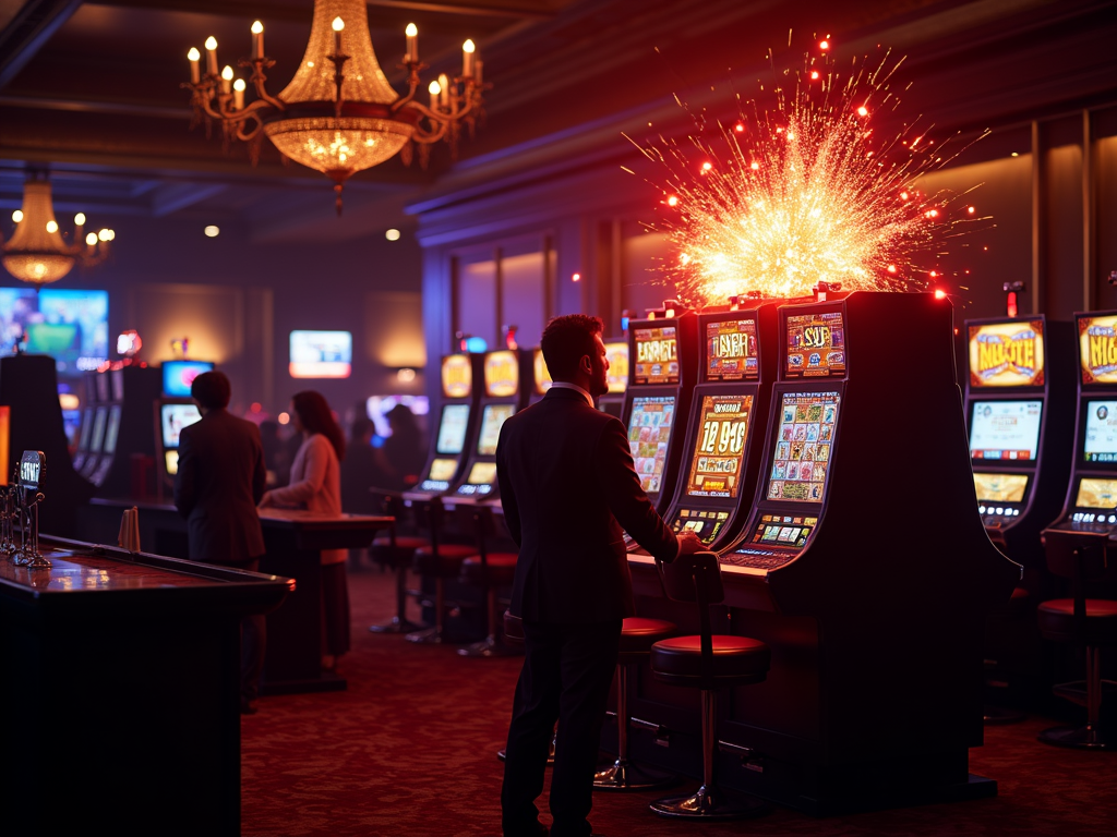 Rouleaux de machine à sous avec jackpot progressif dans un casino belge