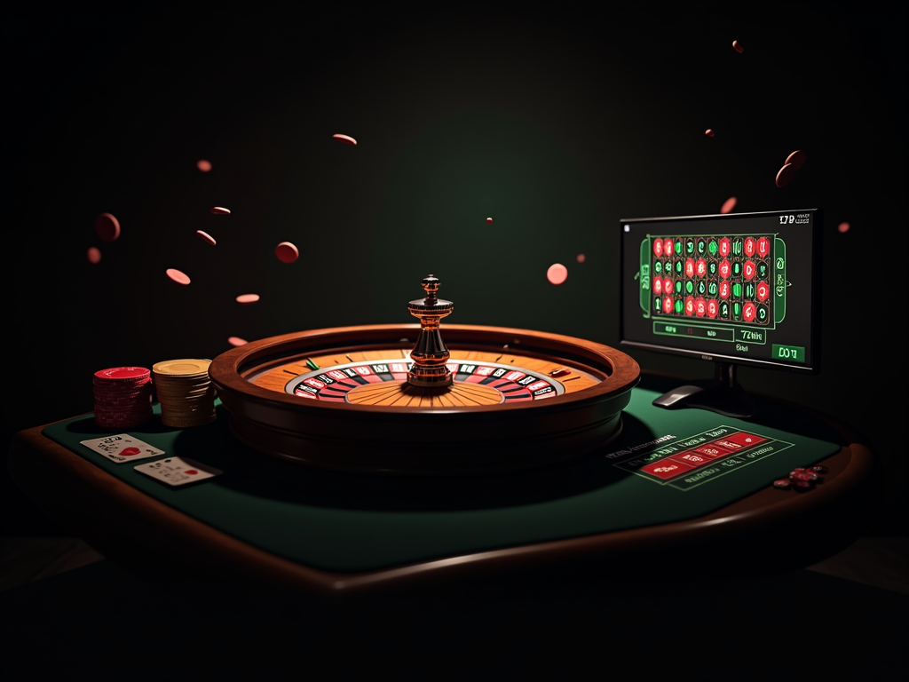 Personne regardant les statistiques de variantes de roulette en ligne belge sur un ordinateur portable