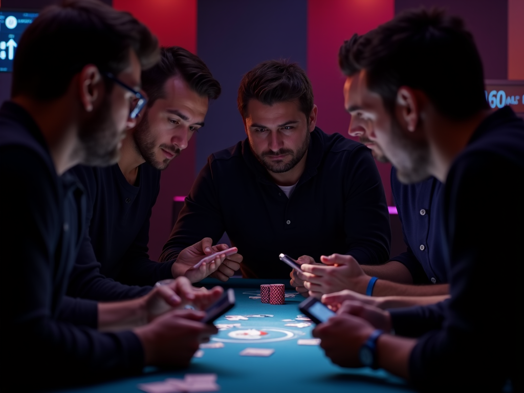 Deux personnes souriantes regardent un écran d'ordinateur affichant un site de promotions légales en casino belge