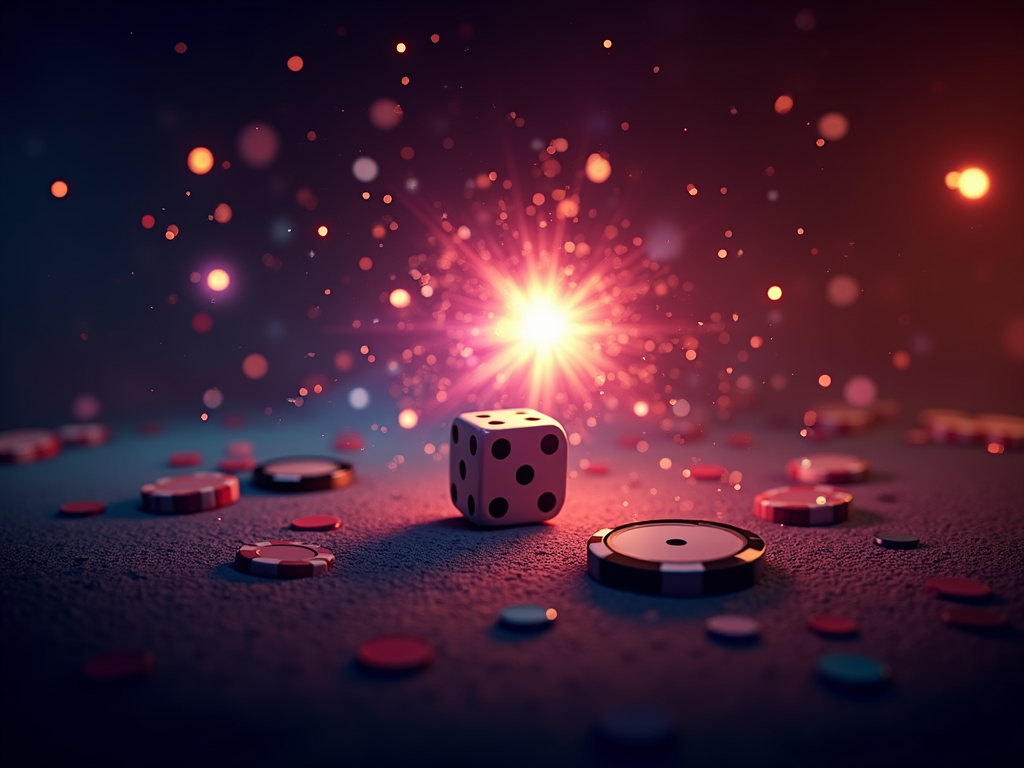 Un joueur lance des dés virtuels sur son écran d'ordinateur en jouant au Carousel Casino en ligne