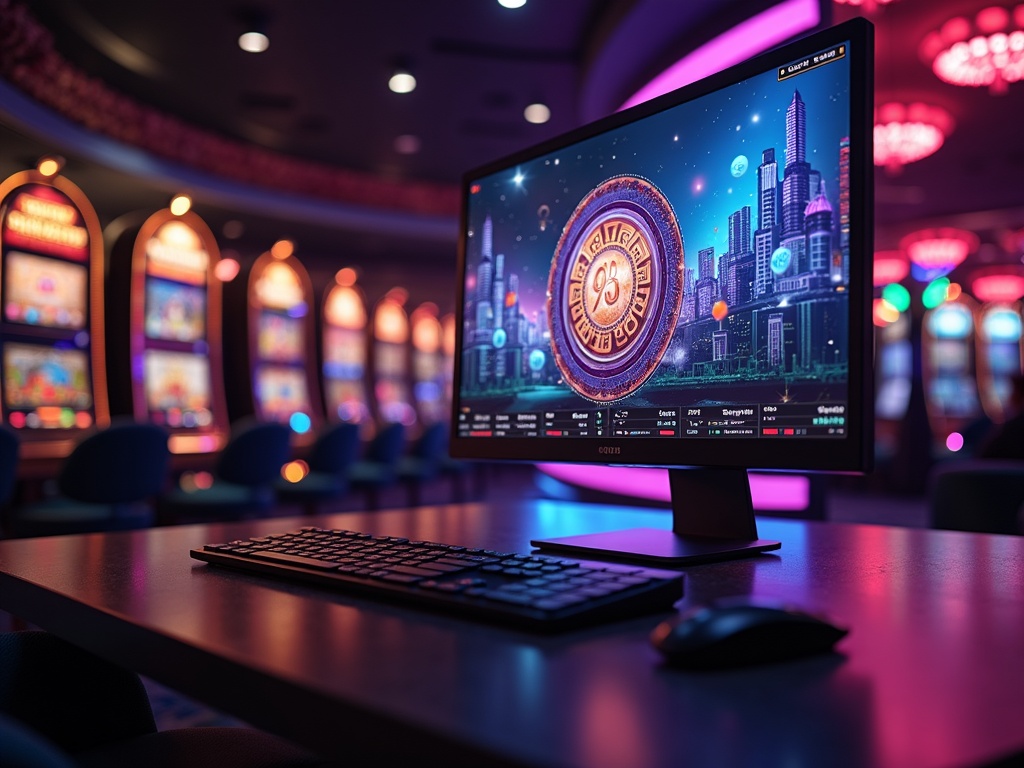 Écran affichant Machines à sous avec retour joueur élevé à 98%