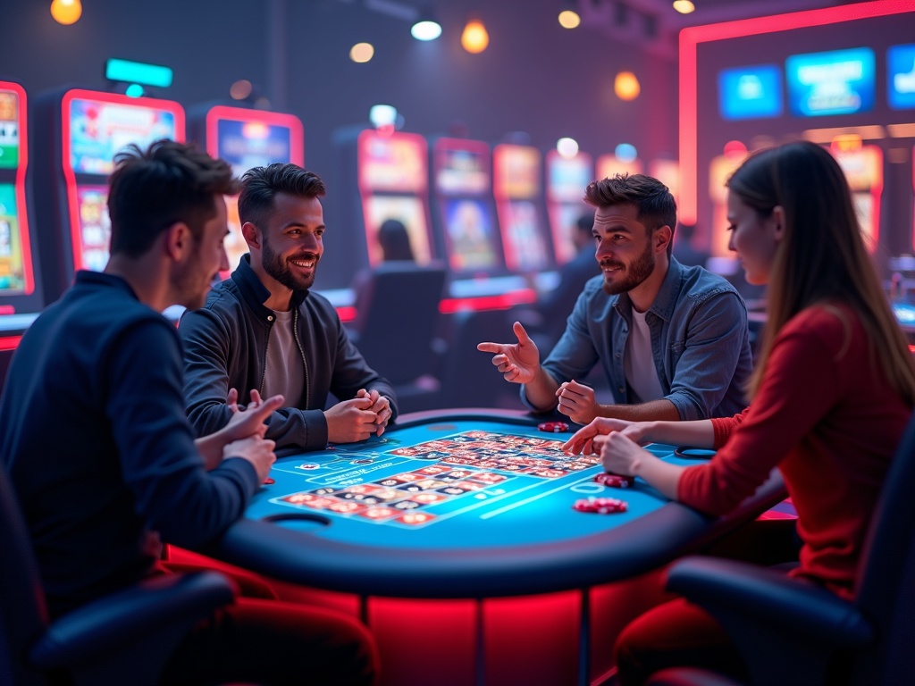 avatars de joueurs autour d'une table virtuelle Bwin Casino jeux hasard