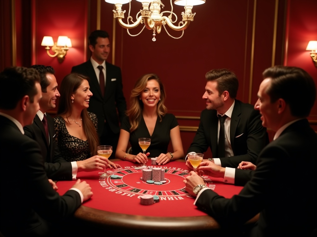Deux personnes discutent et échangent des jetons dans un casino belge