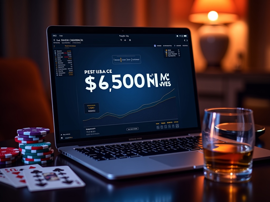 Écran Betfirst Casino présentant cashback avec jetons poker et carte