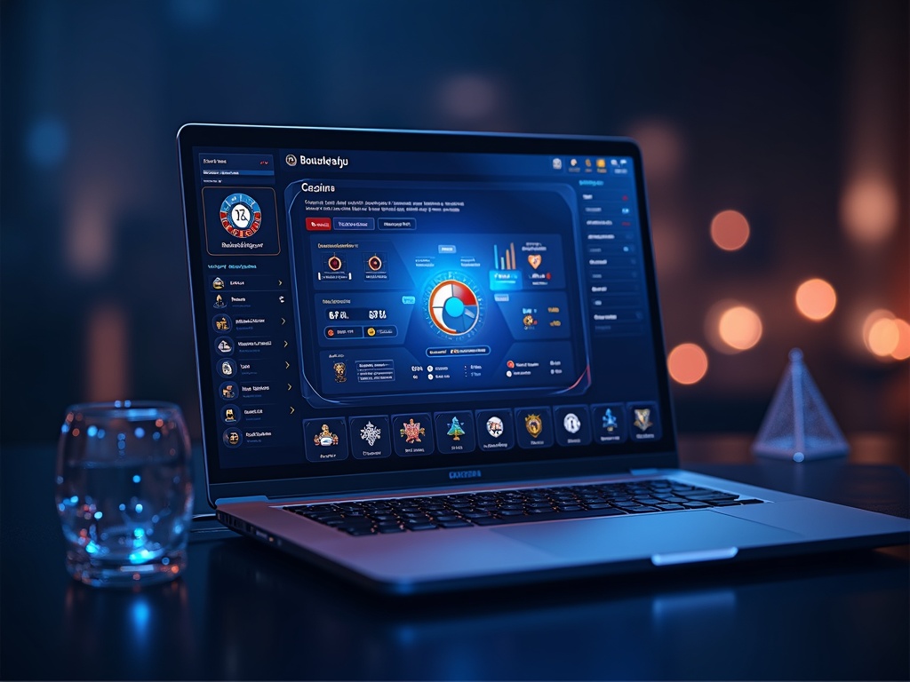 Interface Magic Betting Casino affichée sur écran avec jeux de hasard