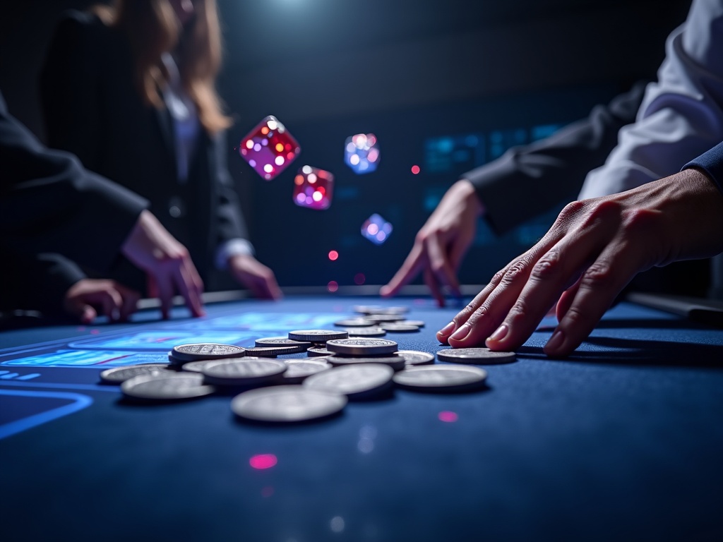 Dés en mouvement au craps nouvelle génération de Versailles Casino