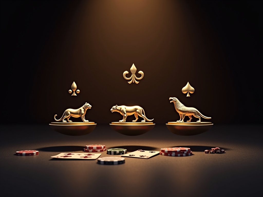 Graphique de volatilité maximisant sessions casino avec symboles animaliers