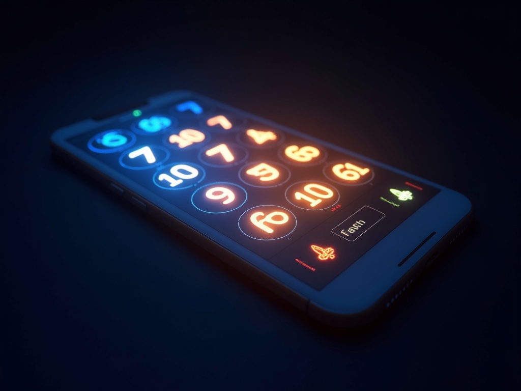 Numéros gagnants Keno électronique s'affichant sur écran mobile en casino en ligne