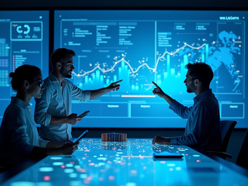 Analystes concentrés sur algorithmes secrets au cœur d'un casino en ligne