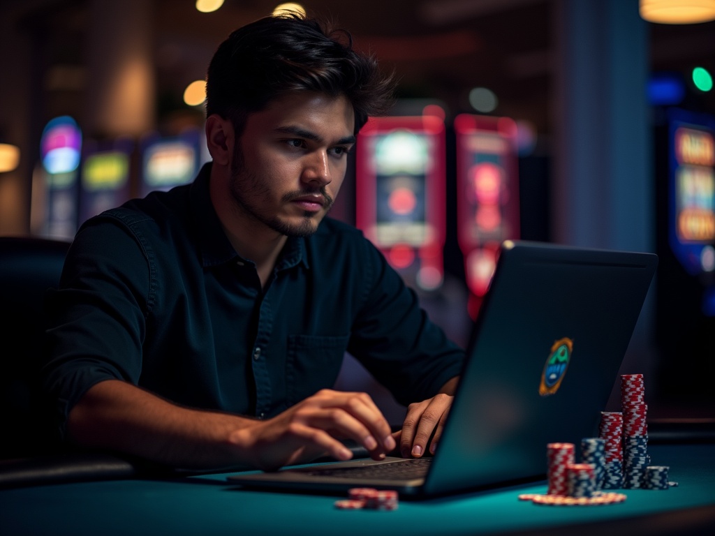 Jeux traditionnels déclin popularité professionnelle Joueur concentré sur jeux traditionnels en ligne au casino digital