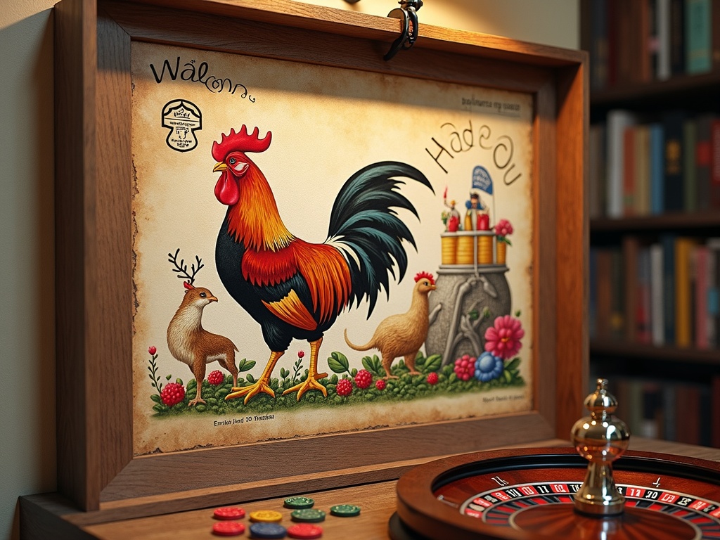 Carte postale avec éléments de casinos belges : exclusivités uniques en Wallonie