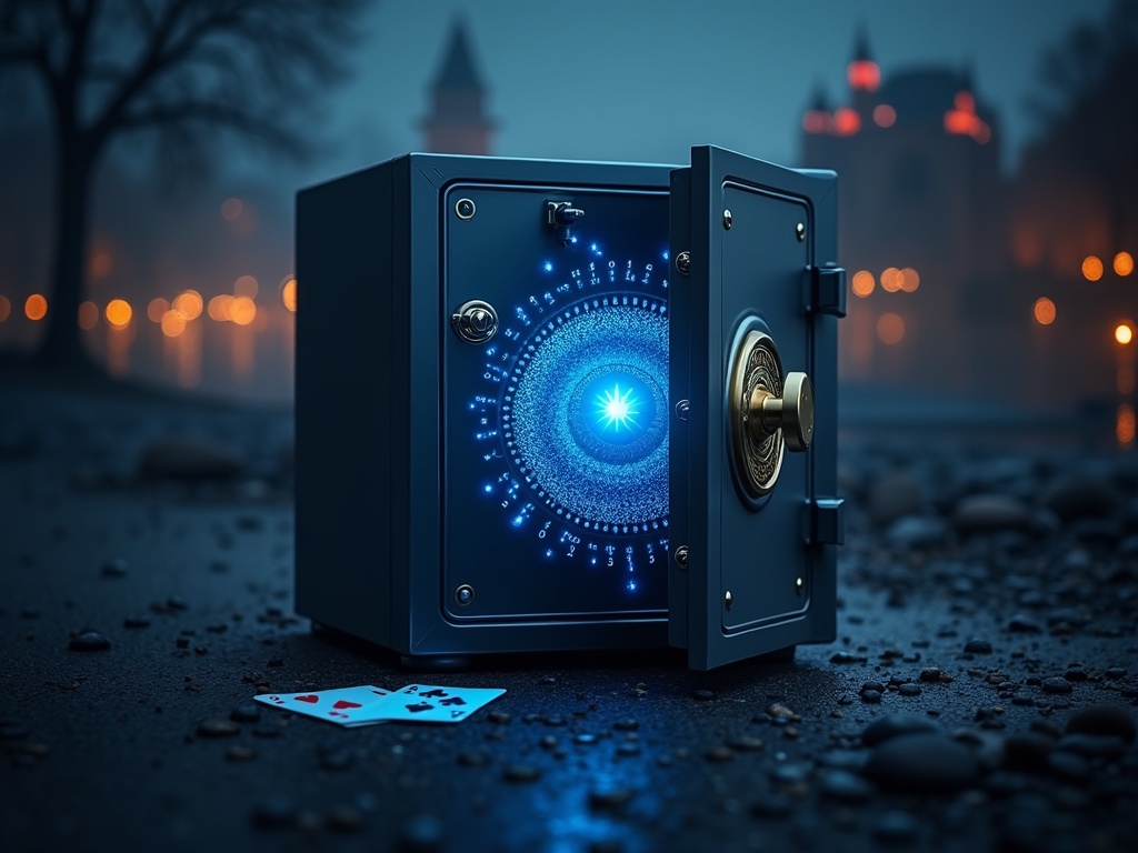 Stratégies pour éviter les pertes au casino belge Coffre-fort moderne sur fond belge, Casinos belges et jeux d'argent