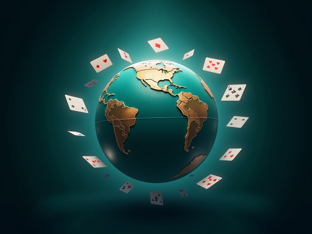Support multilingue Magic Betting Casino Globe et drapeaux illustrant le support multilingue de Magic Betting Casino